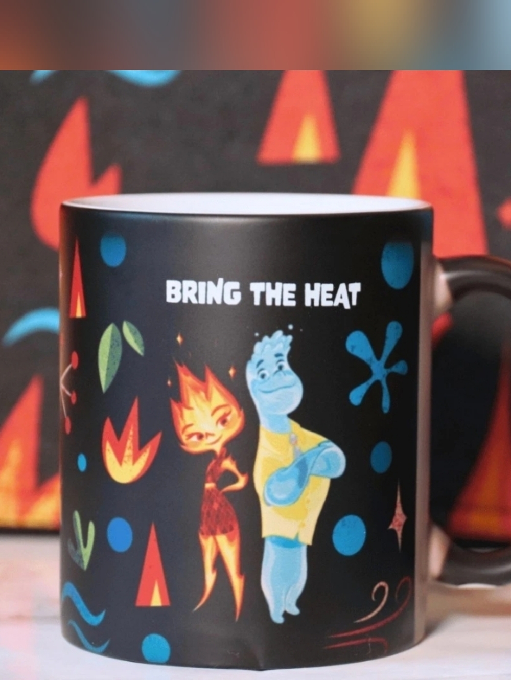 Disney Movie Insiders Pixar Elemental Color Changing Mug Bring The Heat 2023
